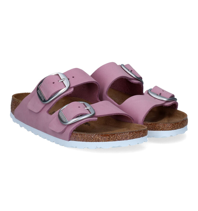 Birkenstock Arizona Big Buckle Nu-pieds en Noir pour femmes (322632)