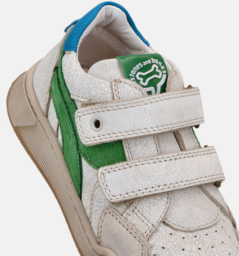 STONES and BONES Baskets basses en Blanc pour gar&ccedil;ons (373746) - pour semelles orthop&eacute;diques