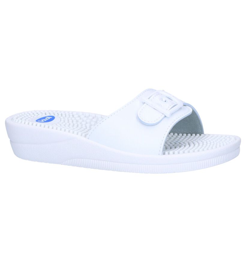 Witte Slippers Scholl New Massage, Wit, pdp