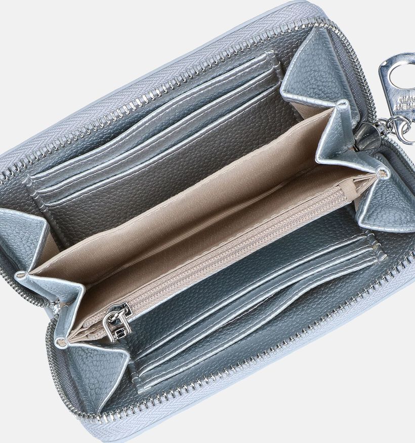 Laurent David Nos 001 Porte-monnaie zippé en Argent pour femmes (351297)