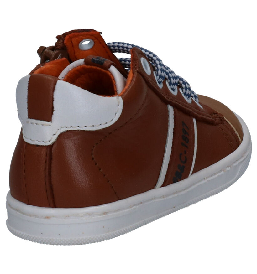 Bana & Co Cognac Veterschoenen in leer (271412)