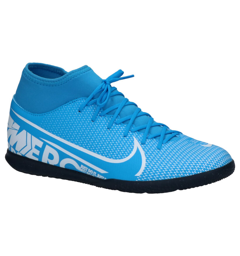 Nike Superfly 7 Club Blauwe Voetbalschoenen in kunstleer (254048)