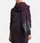 comma Ch&acirc;le en Violet fonc&eacute;/Gris pour femmes (381679)