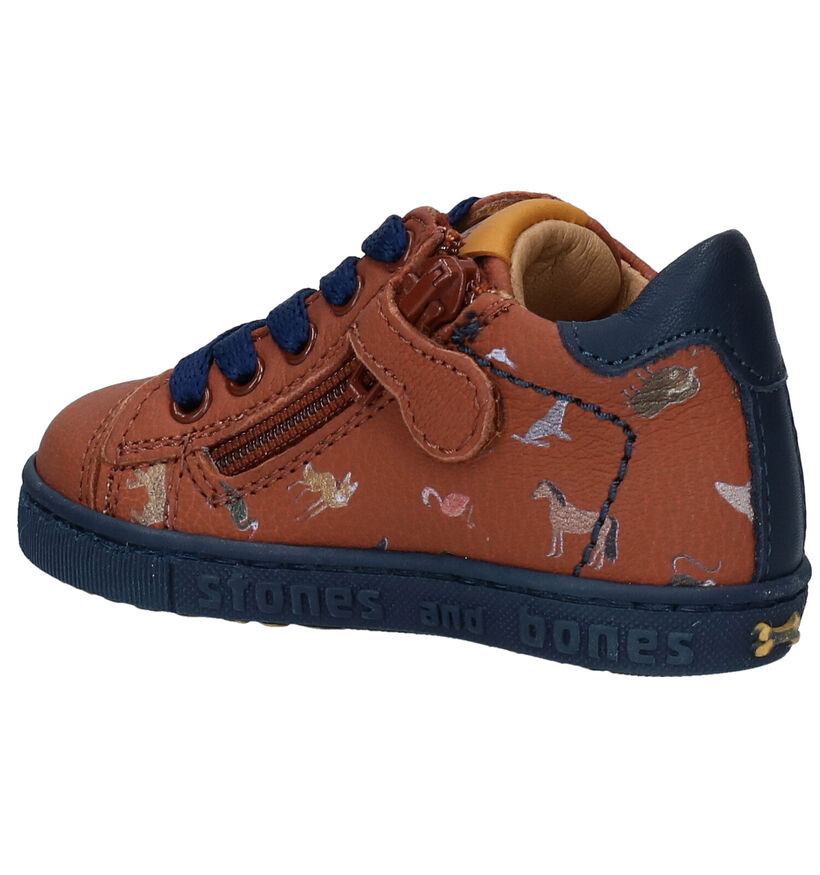 STONES and BONES Crip Chaussures hautes en Bleu pour garçons (304061) - pour semelles orthopédiques