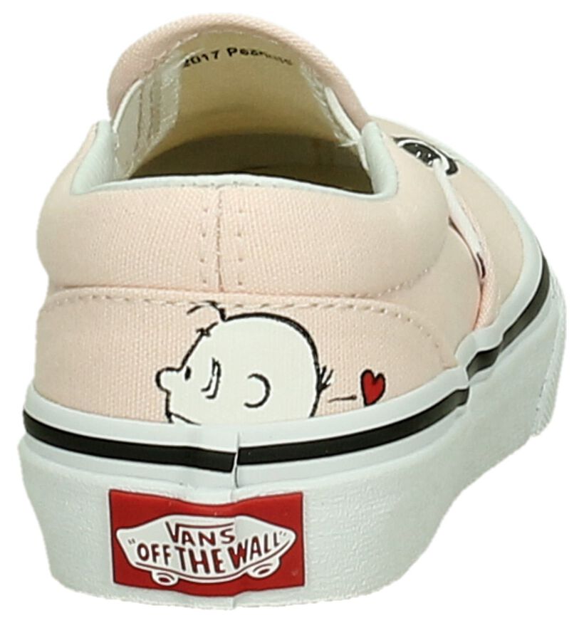 Vans Peanuts (Snoopy) Roze Slip-On Sneakers, , pdp