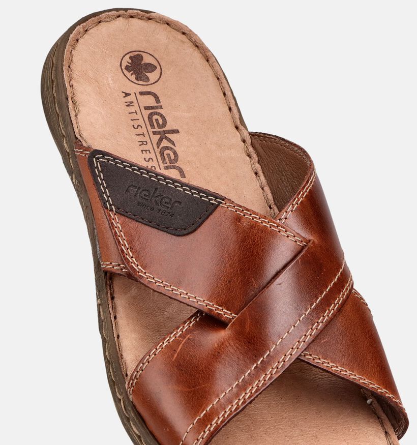 Rieker Cognac Slippers voor heren (370501)