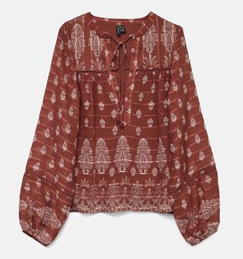 Blouse bruin
