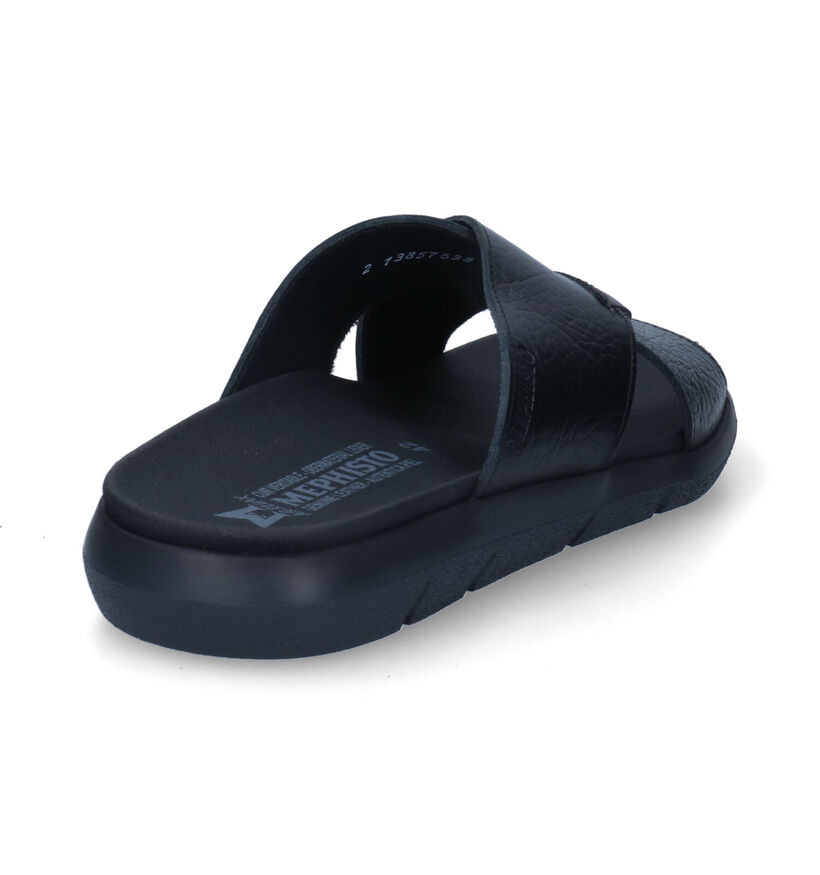 Mephisto Conrad Buffalo Zwarte Slippers voor heren (313483)