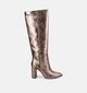 Mexx Krystal Indy Gouden Lange Laarzen met Hoge Hak voor dames (378554)