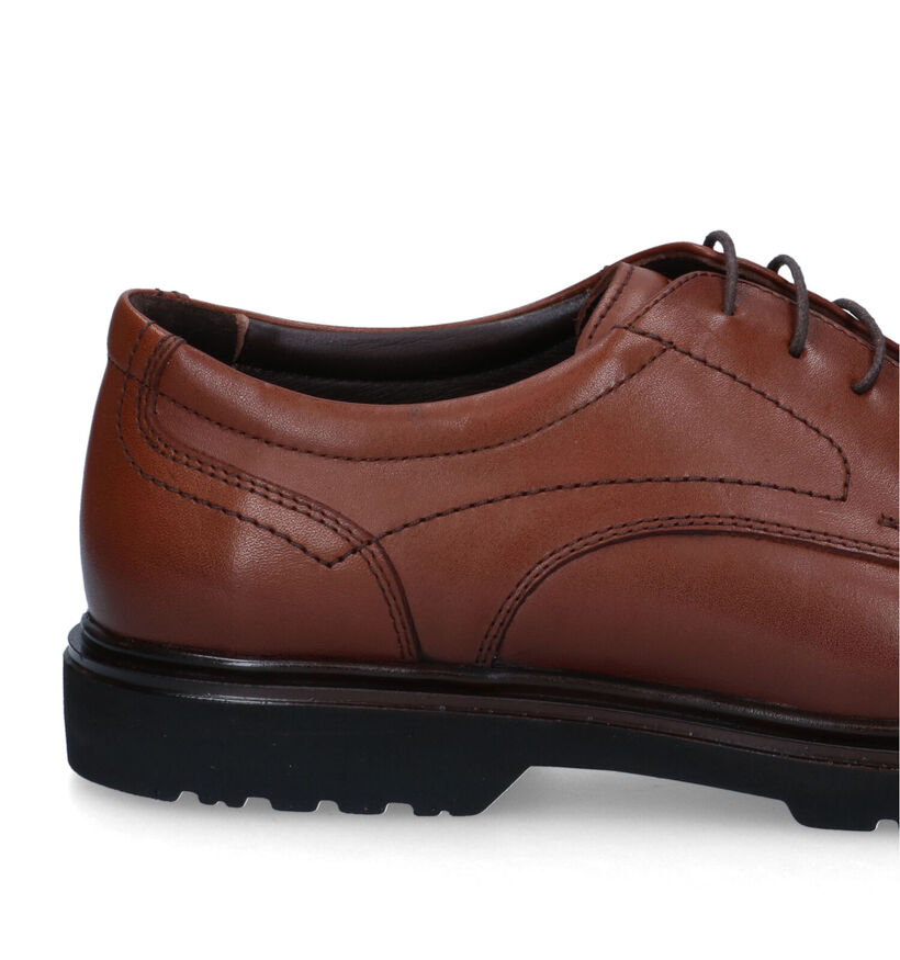 Berkelmans Parana Cognac Geklede Veterschoenen in leer (323075)