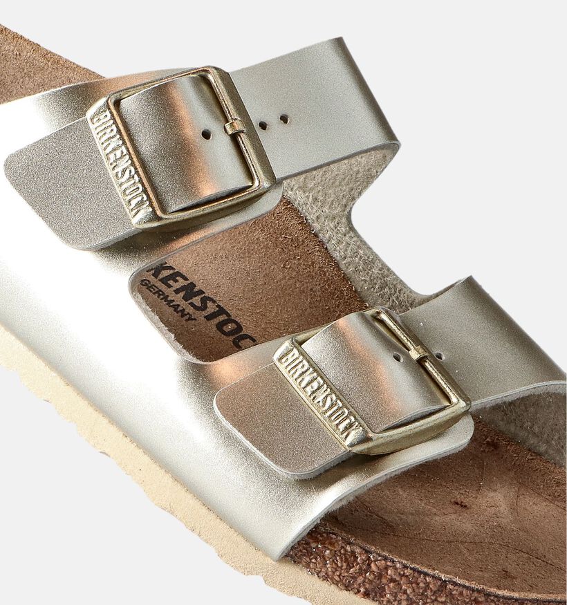 Birkenstock Arizona Nu-pieds en Or pour filles (352392)