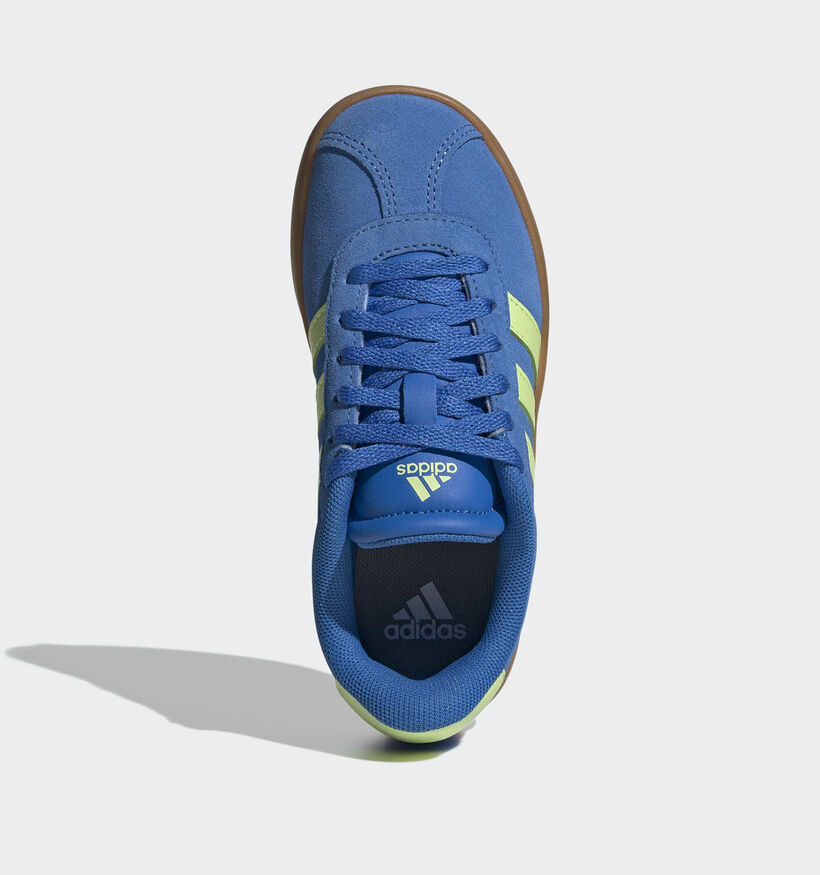 adidas VL Court 3.0 Blauwe/Groene Sneakers voor jongens (372617) - geschikt voor steunzolen