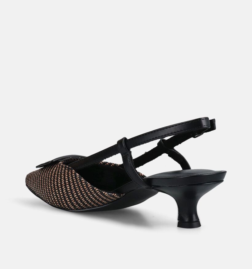 Marco Tozzi Escarpins slingback en Noir pour femmes (367963)