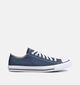 Converse Chuck Taylor As Ox Chaussures &agrave; lacets en Bleu fonc&eacute; pour hommes (368339) - pour semelles orthop&eacute;diques