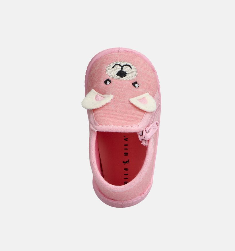 Milo & Mila Bear Roze Pantoffels voor meisjes (374936) - geschikt voor steunzolen