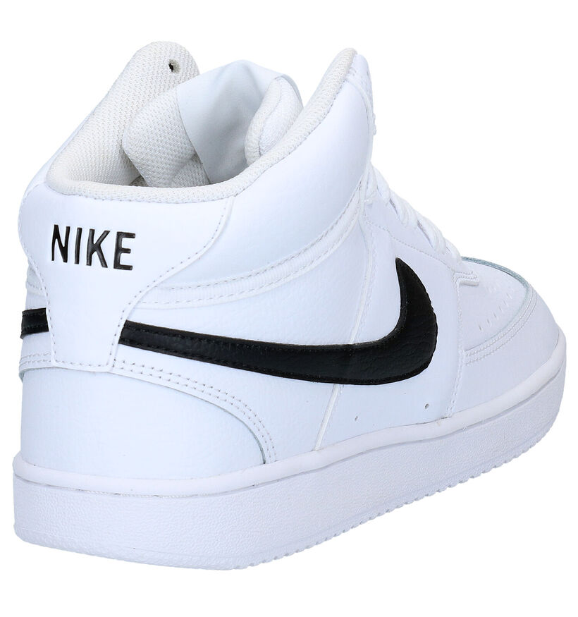 Nike Court Vision Mid Baskets en Noir pour hommes (325144)