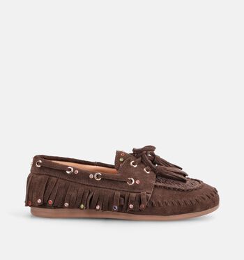 Haboob Chaussures plates Marron