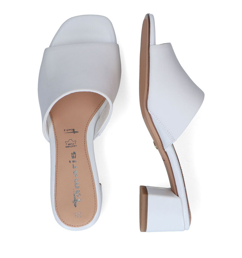 Tamaris Touch it Witte Muiltjes in leer (307561)
