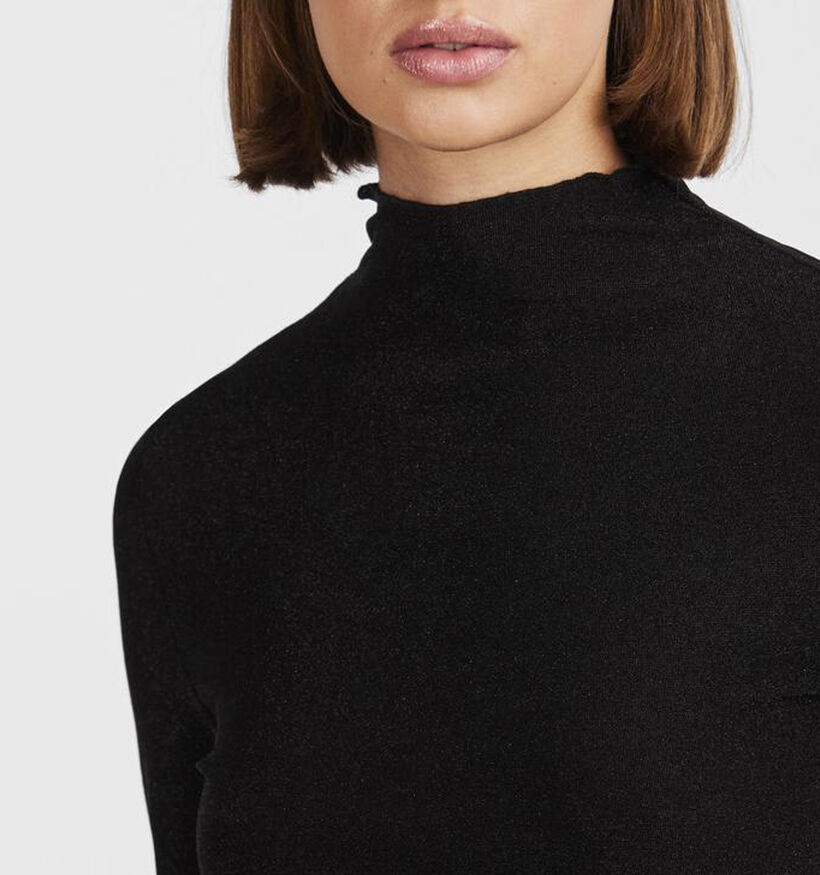 Pieces Sandra Zwarte Longsleeve voor dames (348359)