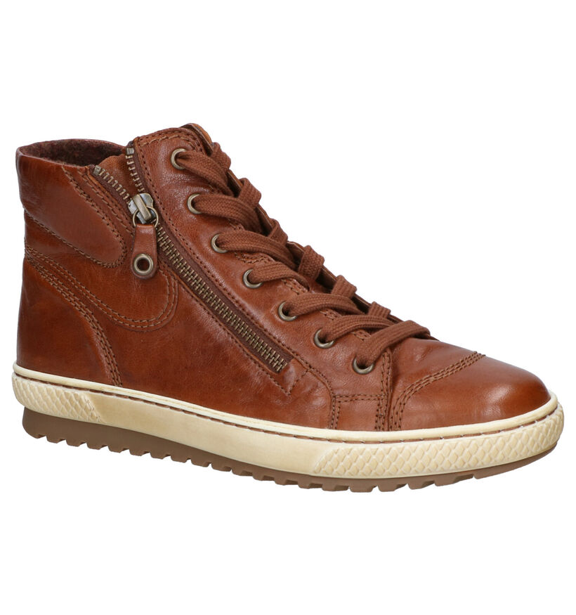 Gabor Cognac Sneakers in leer (254010)