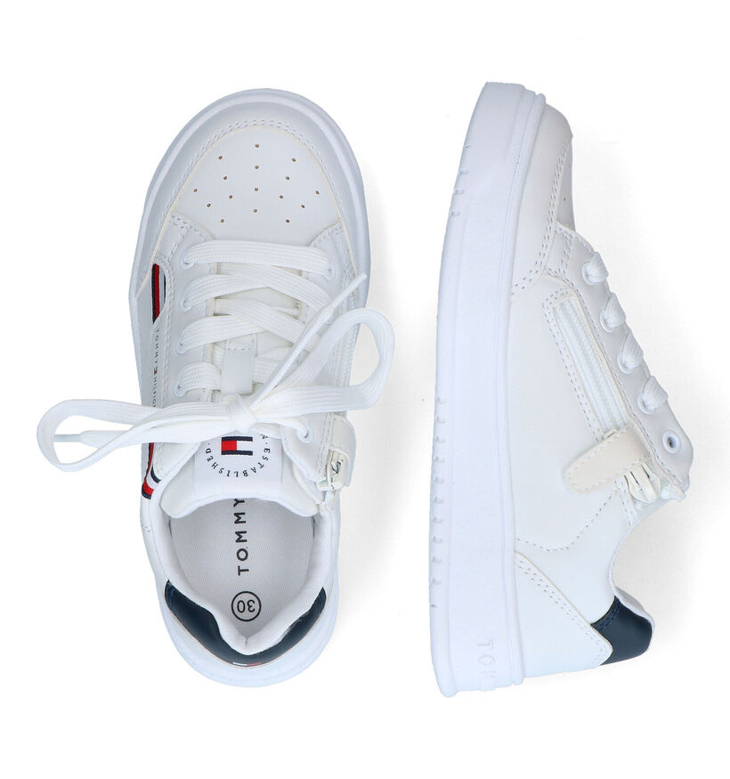 Tommy Hilfiger Chaussures à fermeture éclair/lacets en Blanc en simili cuir (303926)