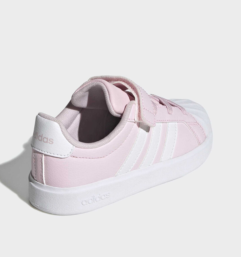 adidas Streettalk Baskets en Rose pour filles (372792) - pour semelles orthop&eacute;diques