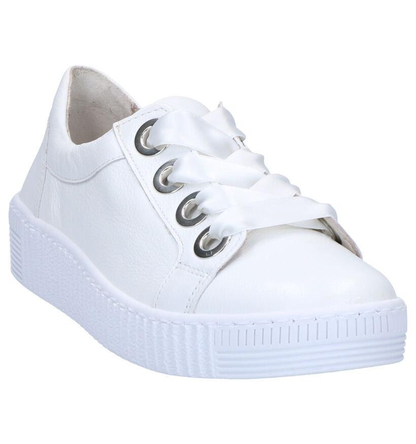 Gabor Best Fitting Chaussures à Lacets en Blanc en cuir (265853)