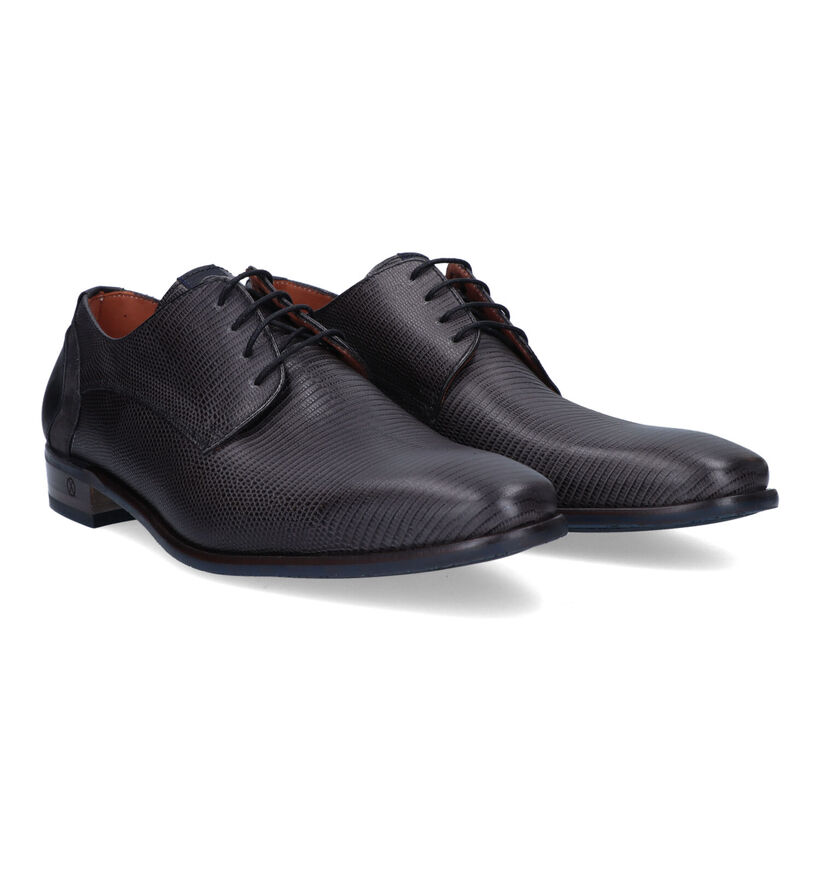 Ambiorix Dario Grijze Veterschoenen in leer (324843)