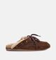 Poelman Chaussures bateau en Brun fonc&eacute; pour femmes (386170)