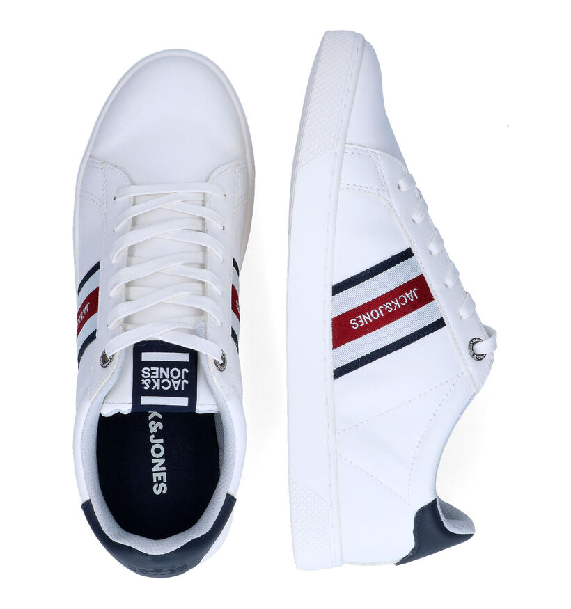 Jack & Jones Trent Tape Chaussures &agrave; lacets en Blanc en simili cuir (305179)