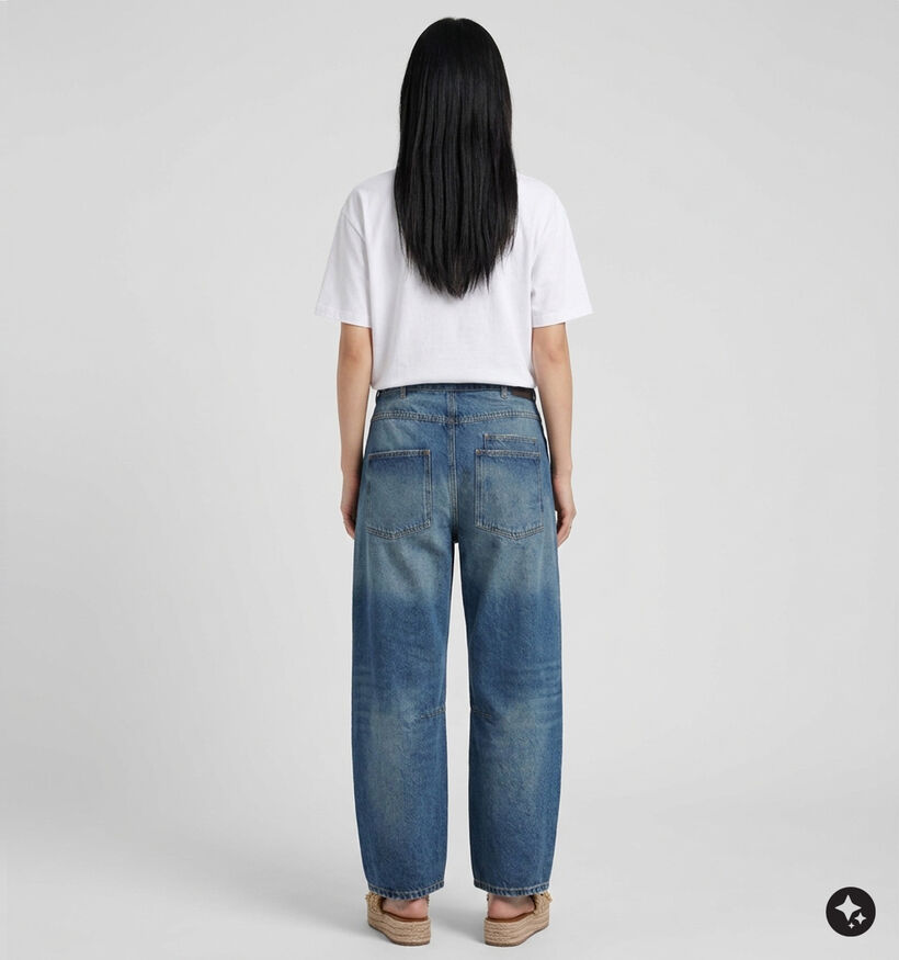The Shirt Project Blauwe Barrel Jeans voor dames (381889)