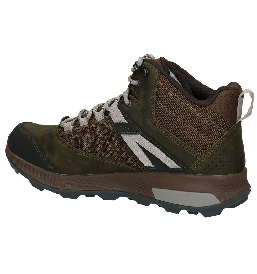 Merrell Zion Kaki Wandelschoenen in stof (290072)