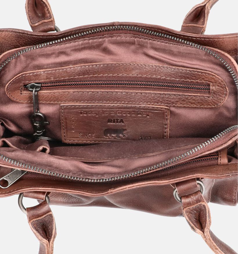 Bear Design Donkerbruine Handtas voor dames (375763)