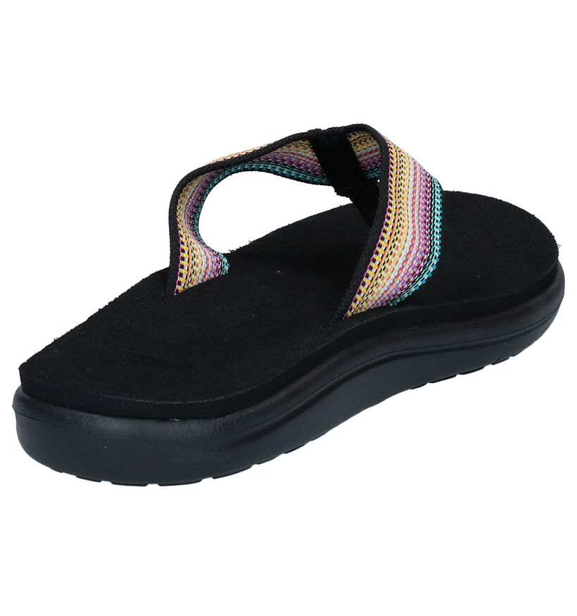 Teva Voya Flip Zwarte Teenslippers in stof (289247)