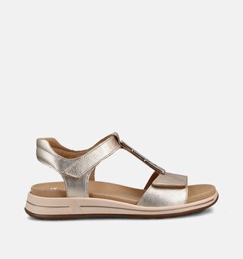 Ara Sandales Blanc/Or