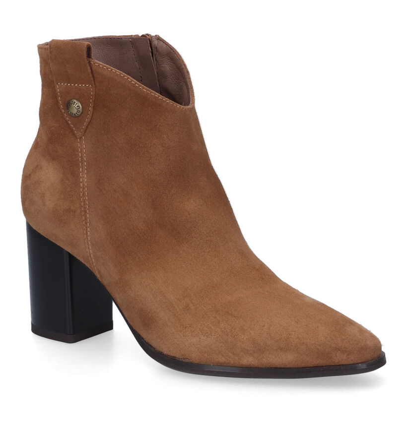 NeroGiardini Bottines à talons en Cognac en daim (321517)