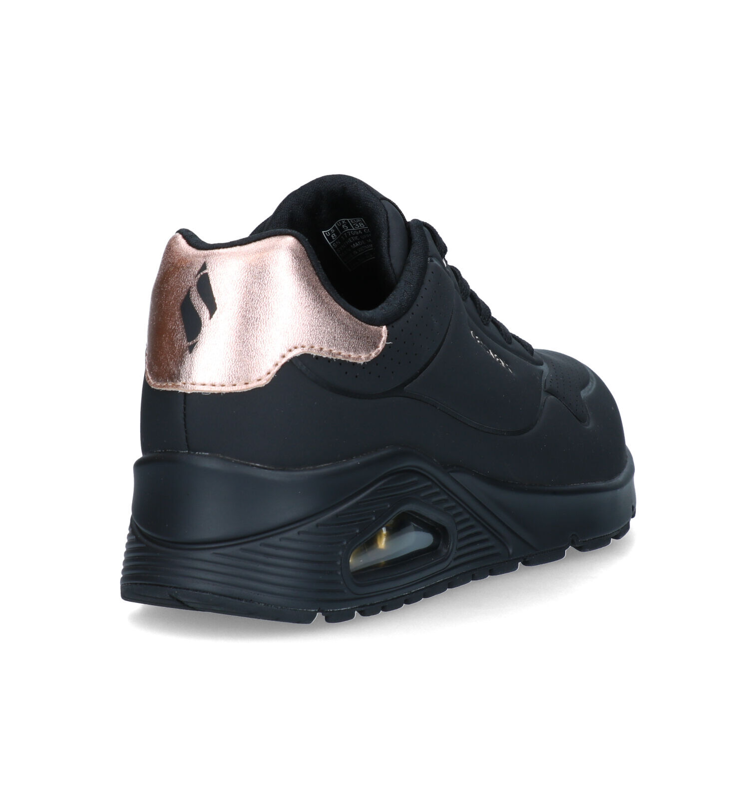 Zwarte skechers on sale