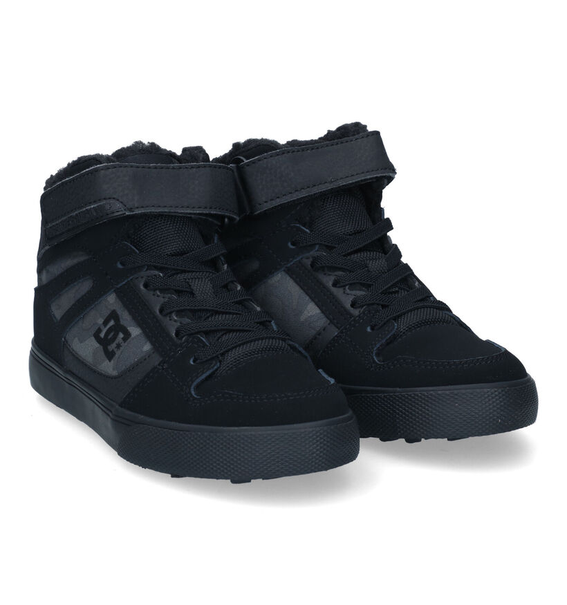 DC Shoes Pure High Top Baskets en Noir pour garçons (313146) - pour semelles orthopédiques