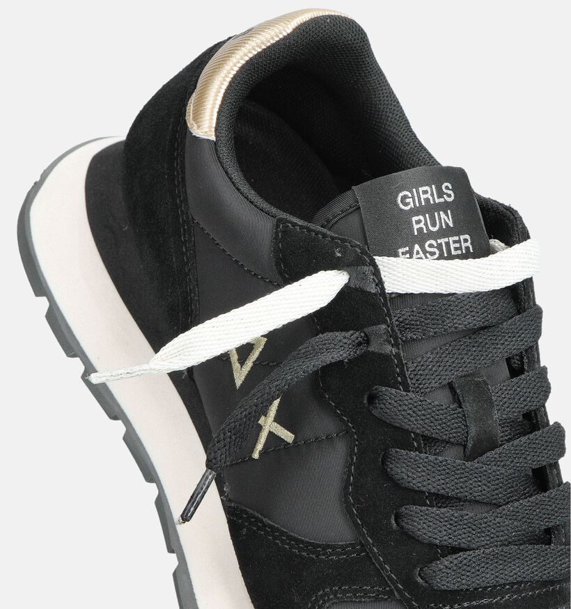 Sun68 Ally Gold Zwarte Sneakers voor dames (361897) - geschikt voor steunzolen