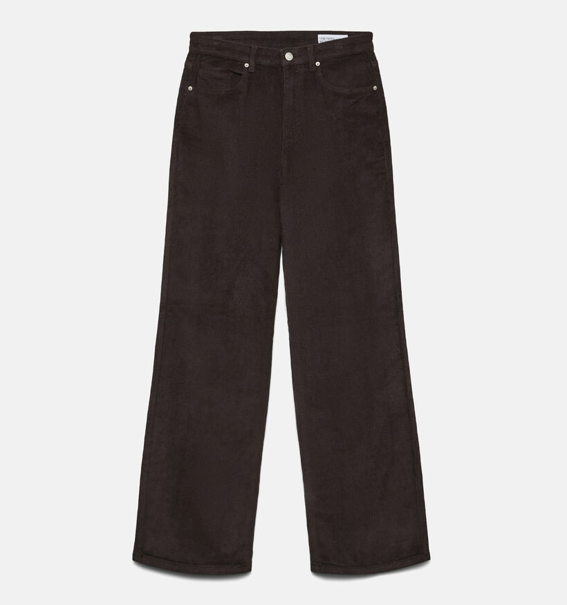 Vero Moda Tessa Pantalon classique en Brun fonc&eacute; pour femmes (377602)