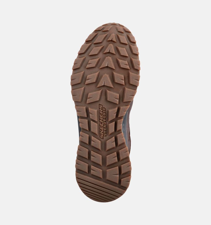 Skechers Slade Ultra Donkerbruine Boots met Veters voor heren (378012) - geschikt voor steunzolen