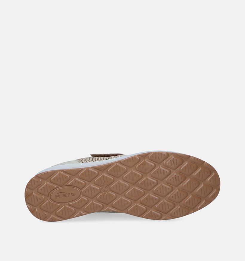 Flex'is Gouden Velcroschoenen voor dames (342053) - geschikt voor steunzolen
