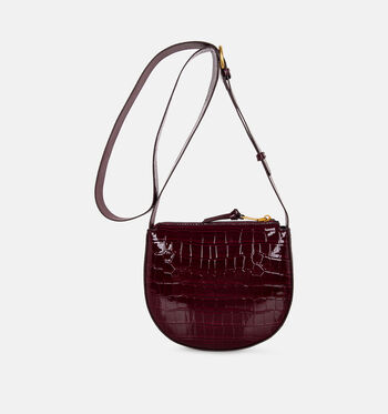 Laurent David Crossbody tassen Bruin/Bordeaux/Groen