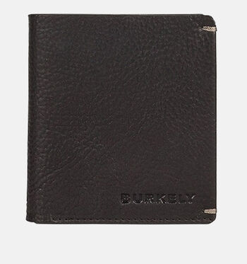 Burkely Portemonnees Zwart/Cognac/Bruin