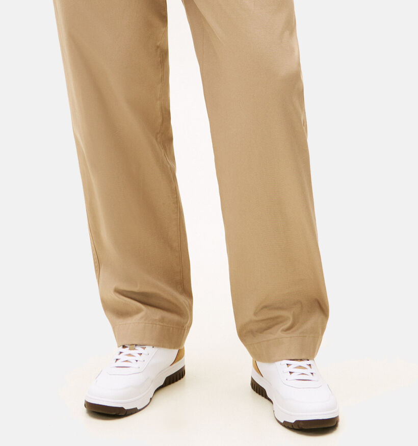 Tommy Hilfiger Basket Core Lite Chaussures &agrave; lacets en Blanc pour hommes (366170) - pour semelles orthop&eacute;diques