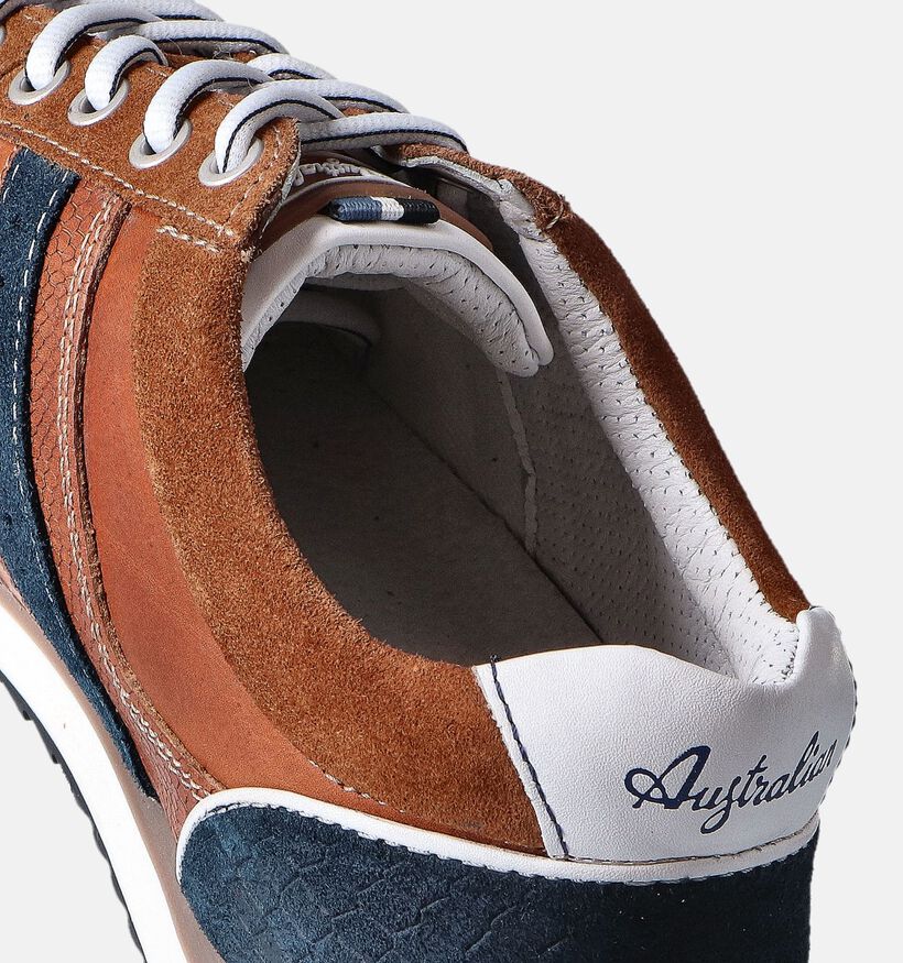 Australian Camaro Cognac Veterschoenen voor heren (353959) - geschikt voor steunzolen