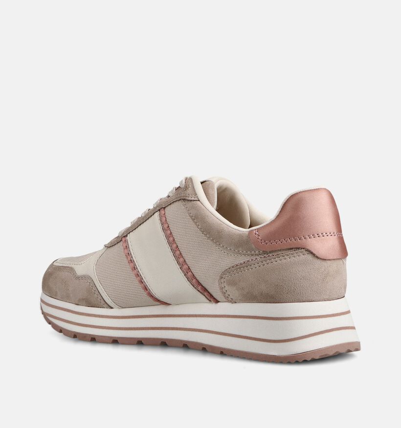 Tamaris Beige Veterschoenen voor dames (367658) - geschikt voor steunzolen