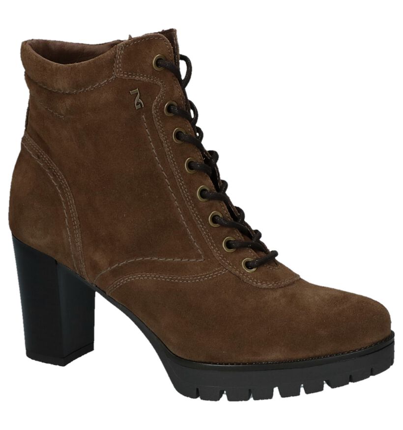 NeroGiardini Bottillons à talons en Taupe en daim (226507)