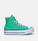 Converse Chuck Taylor All Star Lift Baskets en Vert pour femmes (348833)