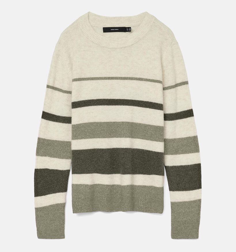 Vero Moda Plaza Witte/Groene Trui voor dames (361239)